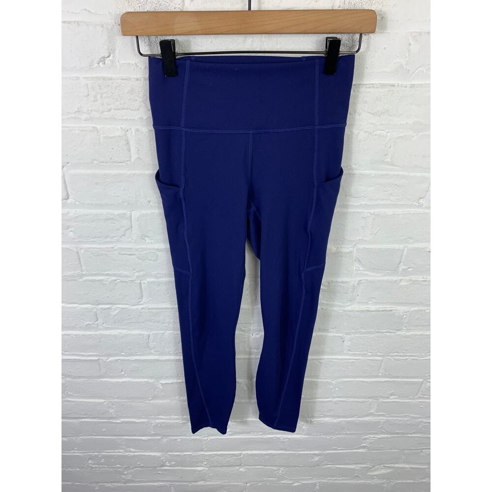 Fabletics Women's Oasis PureLuxe High-Waisted 7/8 Legging Stretch Blue Size XS